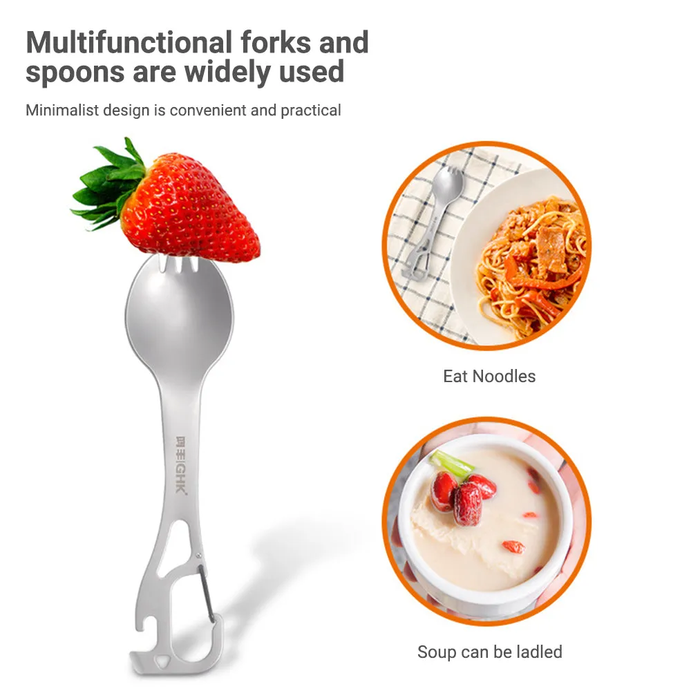 5 in 1 Multifunctional Stainless Steel Fork and Spoon