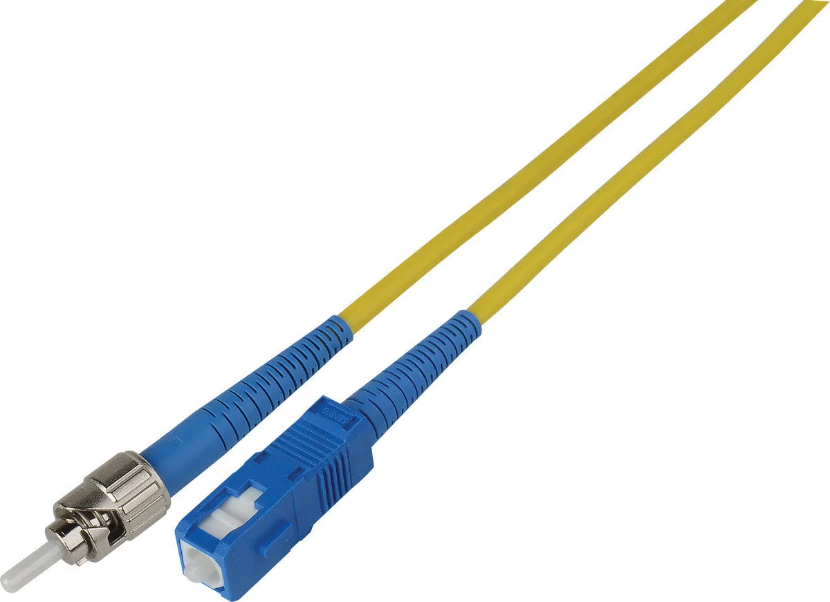 5-Meter 9u/125u Fiber Optic Patch Cable Singlemode Simplex ST to SC - Yellow