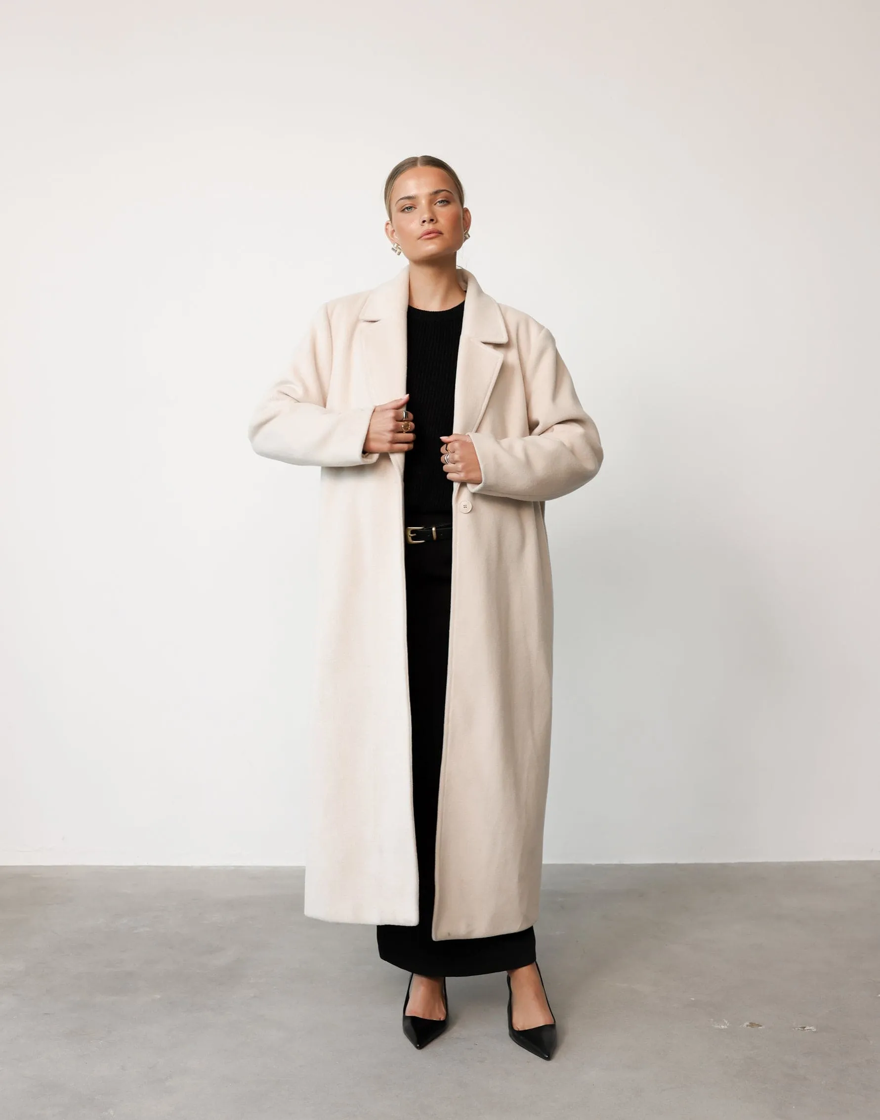 Abbey Trench Coat (Cream)