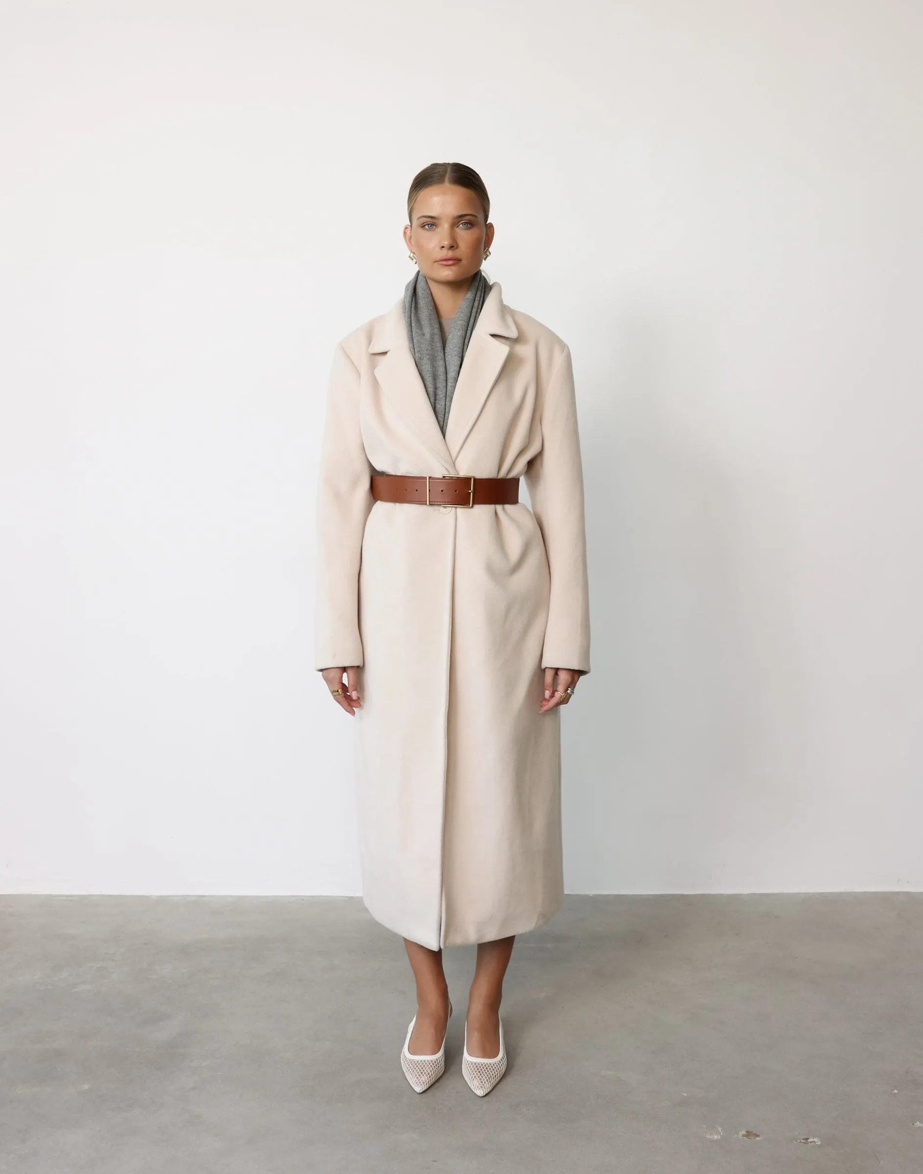 Abbey Trench Coat (Cream)