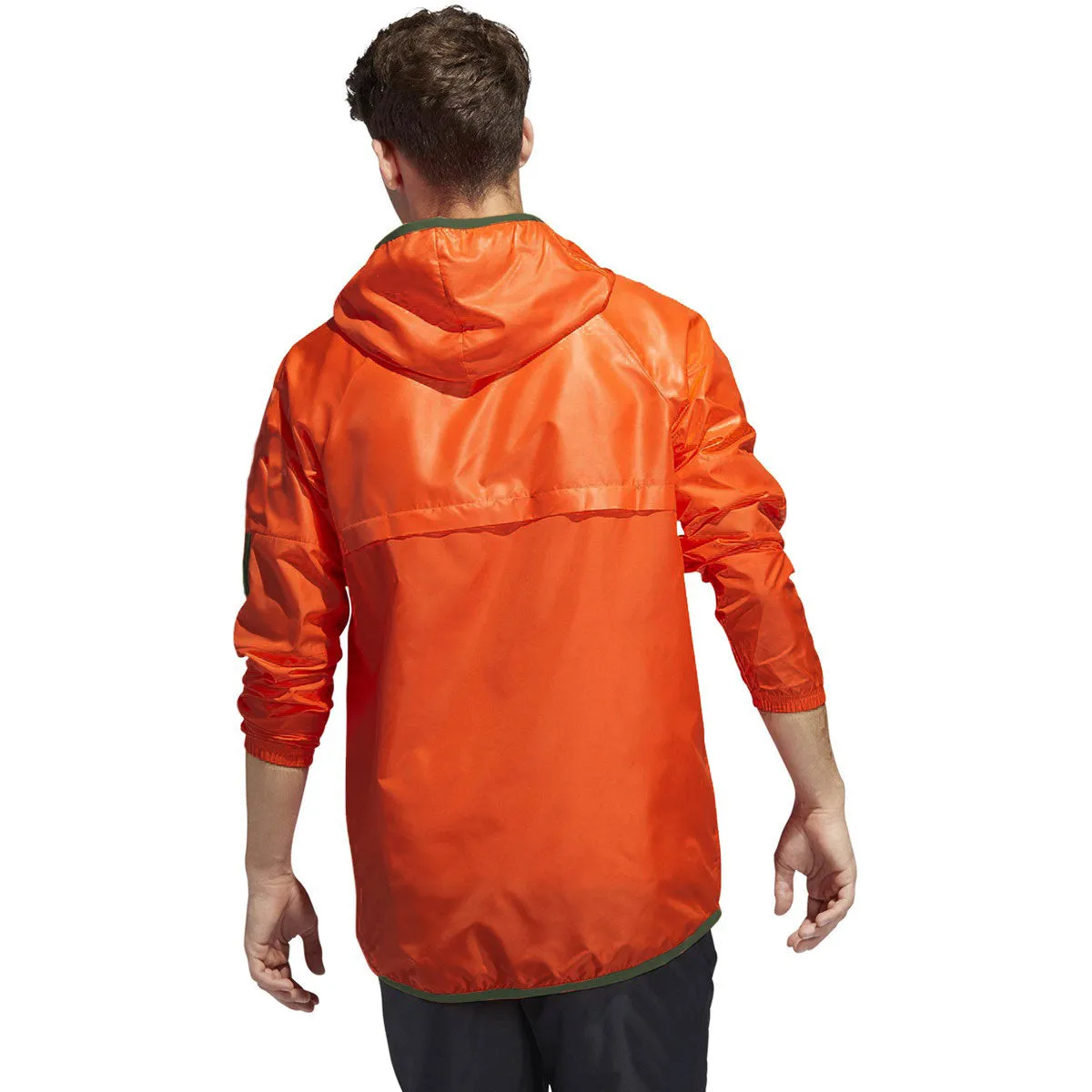 Adidas Men's Wind Full-Zip Jacket Orange