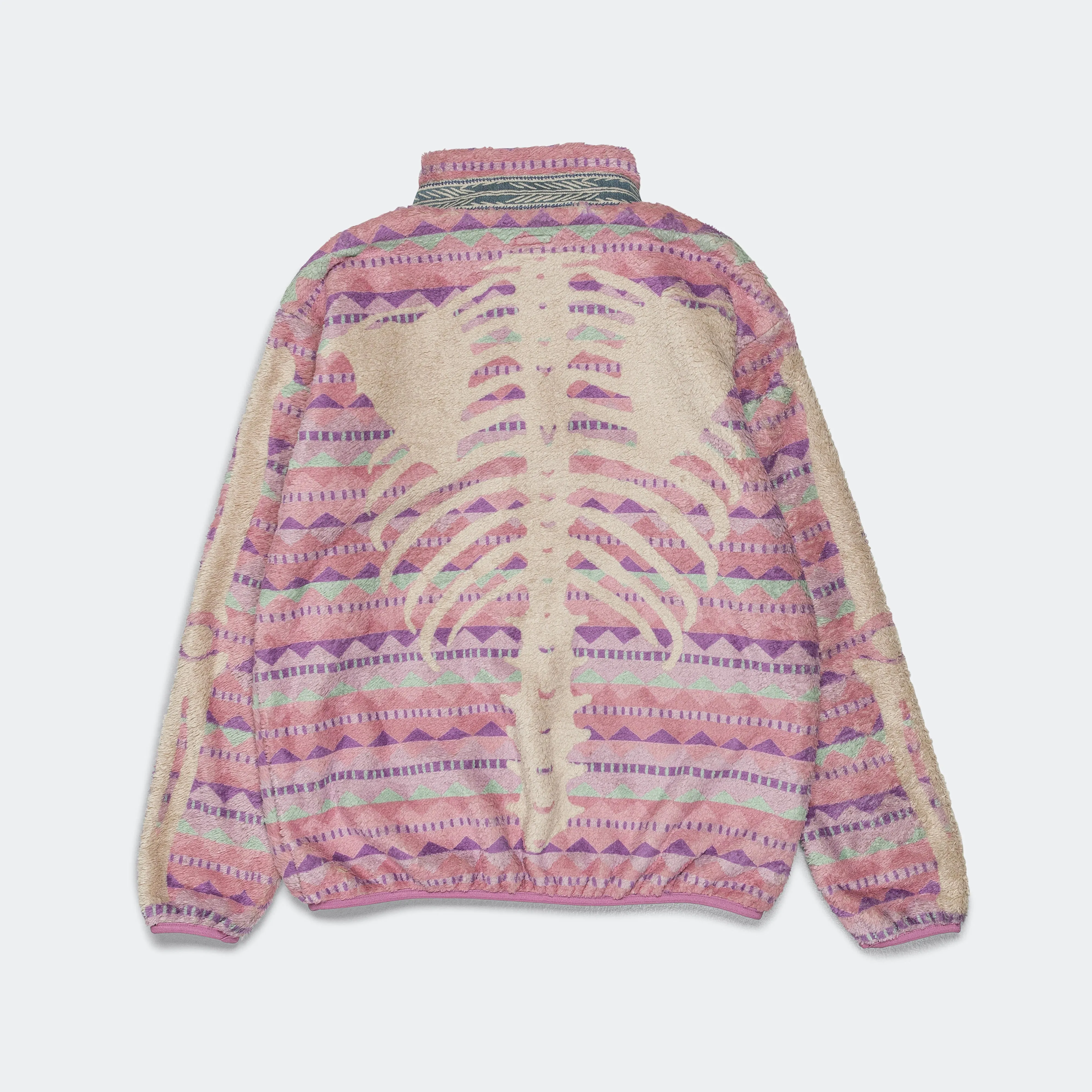 ASHLAND Stripe & BONE Fleece ZIP Blouson - Pink