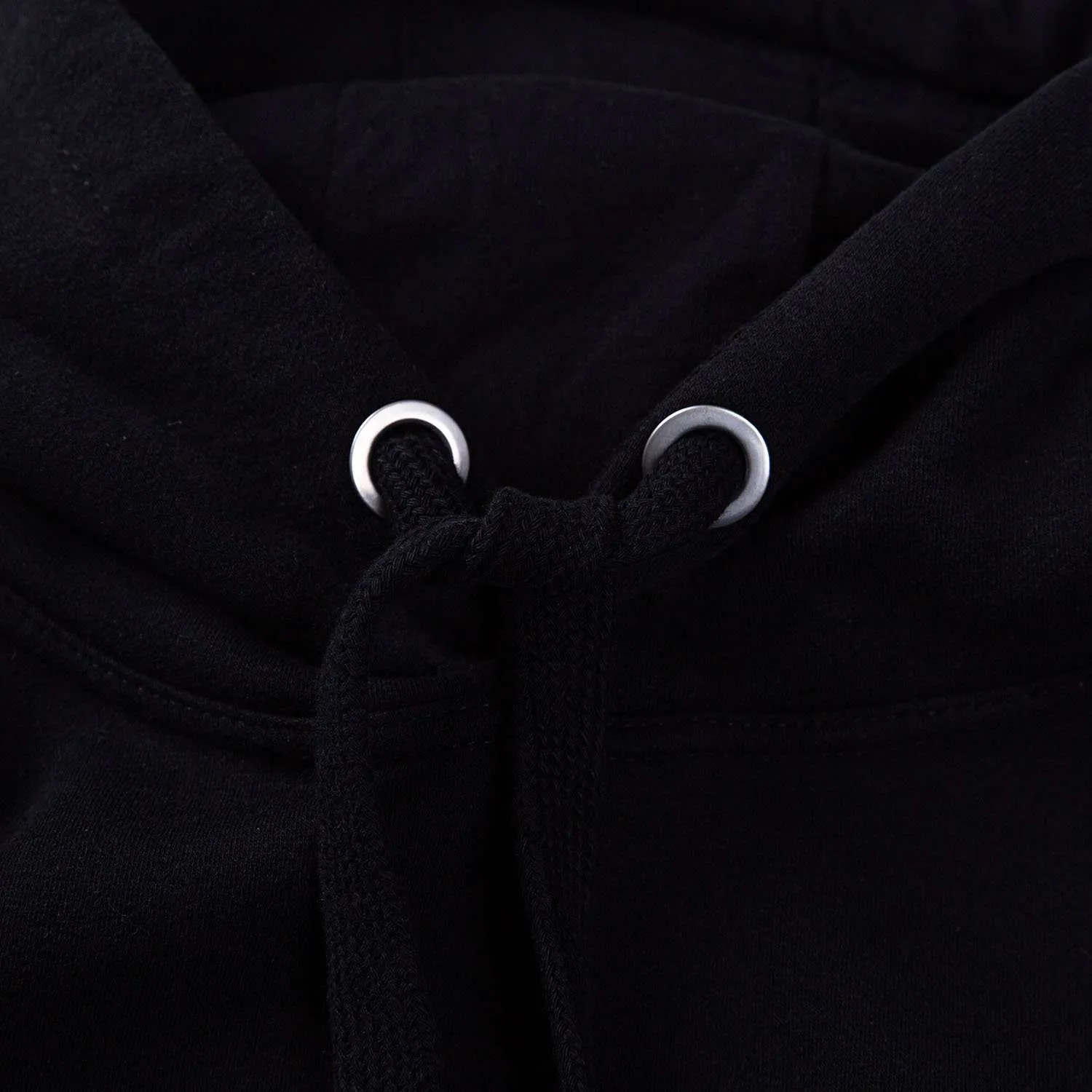 AT5016 Black Pull Over Hoodie - Grey Logo