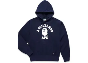 BAPE x JJJJound Relaxed Classic College Pullover Hoodie Navy