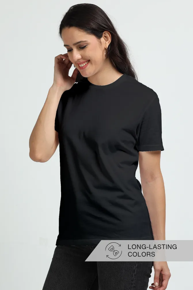 Black Supima Cotton T-shirt for women