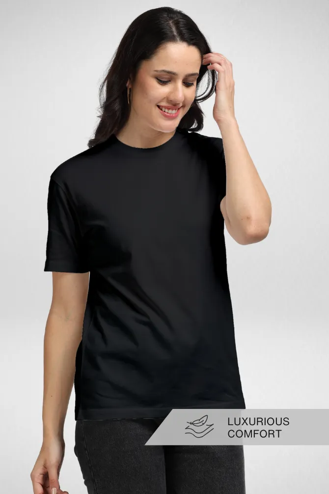 Black Supima Cotton T-shirt for women