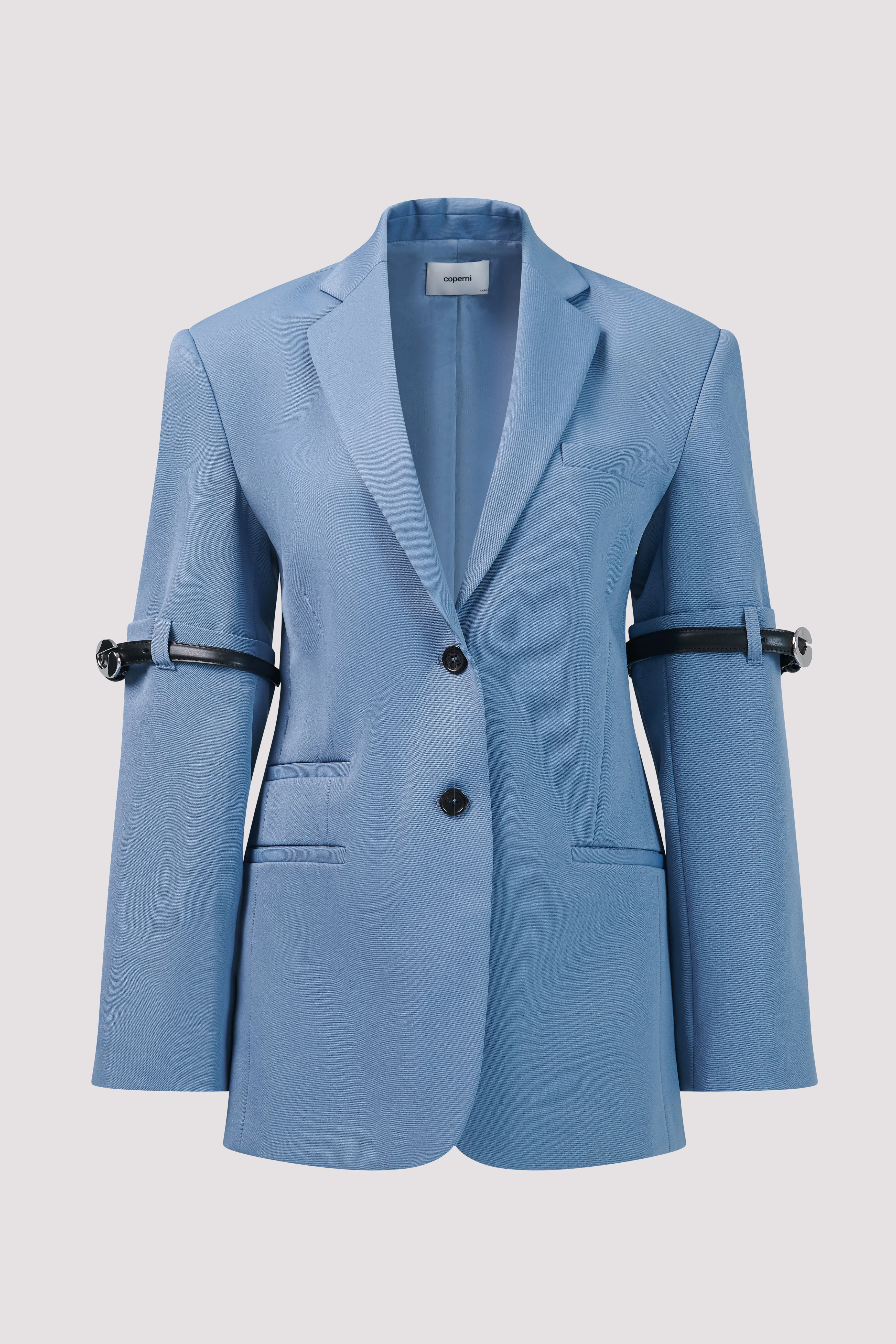 Blue Hybrid Oversize Tailored Jacket