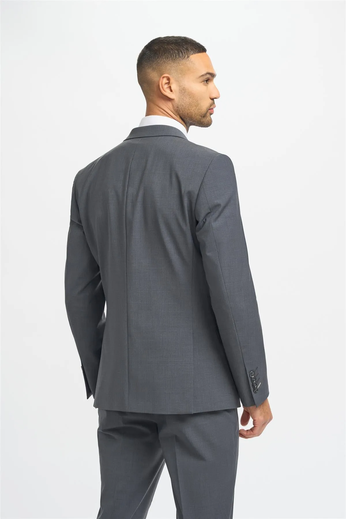 Bond Charcoal Double Breasted Blazer