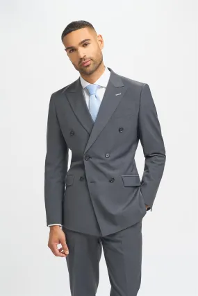 Bond Charcoal Double Breasted Blazer