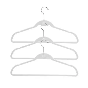 BriaUSA Cascade Hangers White Steel Swivel Hooks -Slim, Sturdy Saves You Extra Space - Box of 20