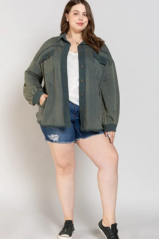 Button Front Closure Jacket