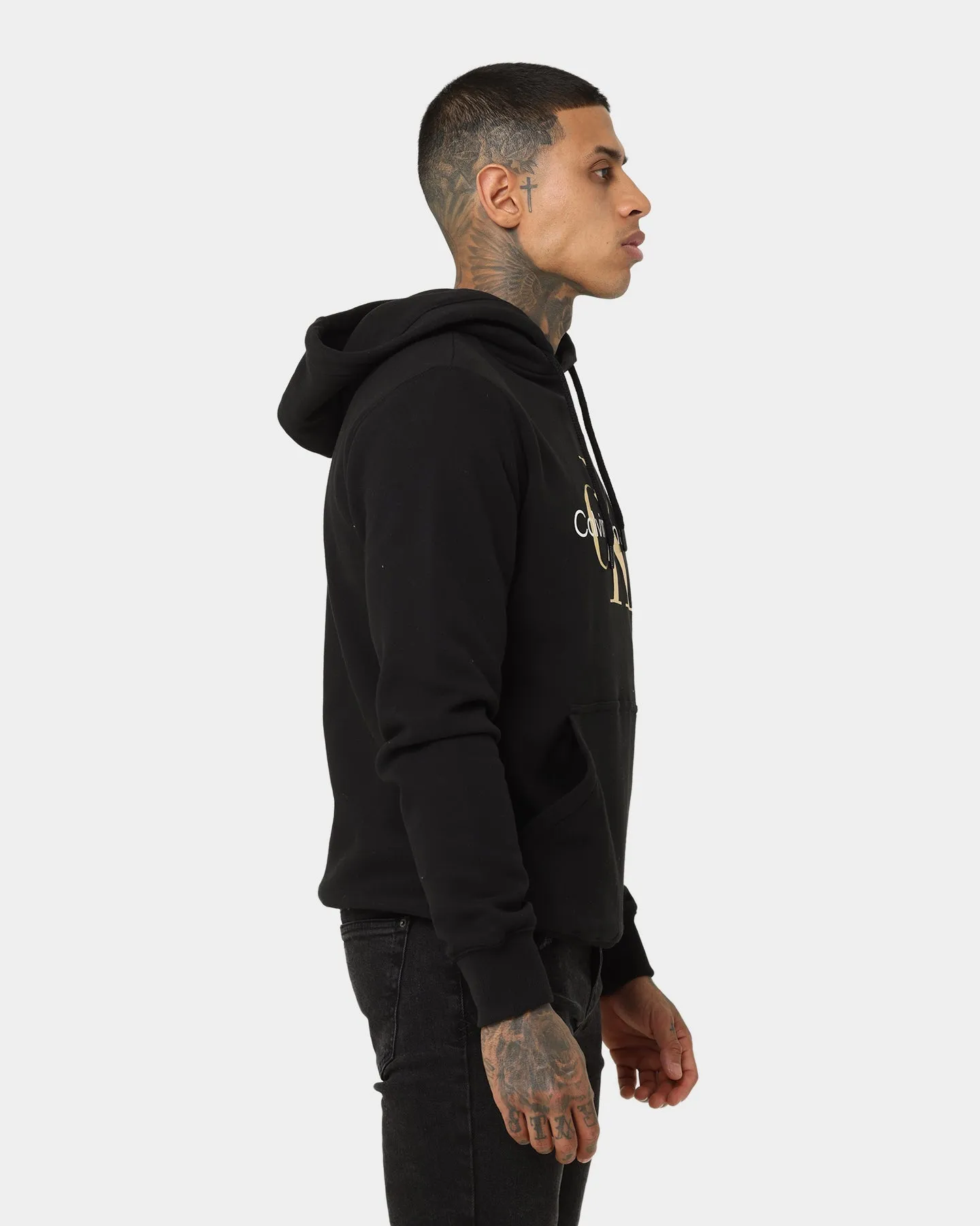 Calvin Klein Monogram Hoodie Tawny Black/Gold/White