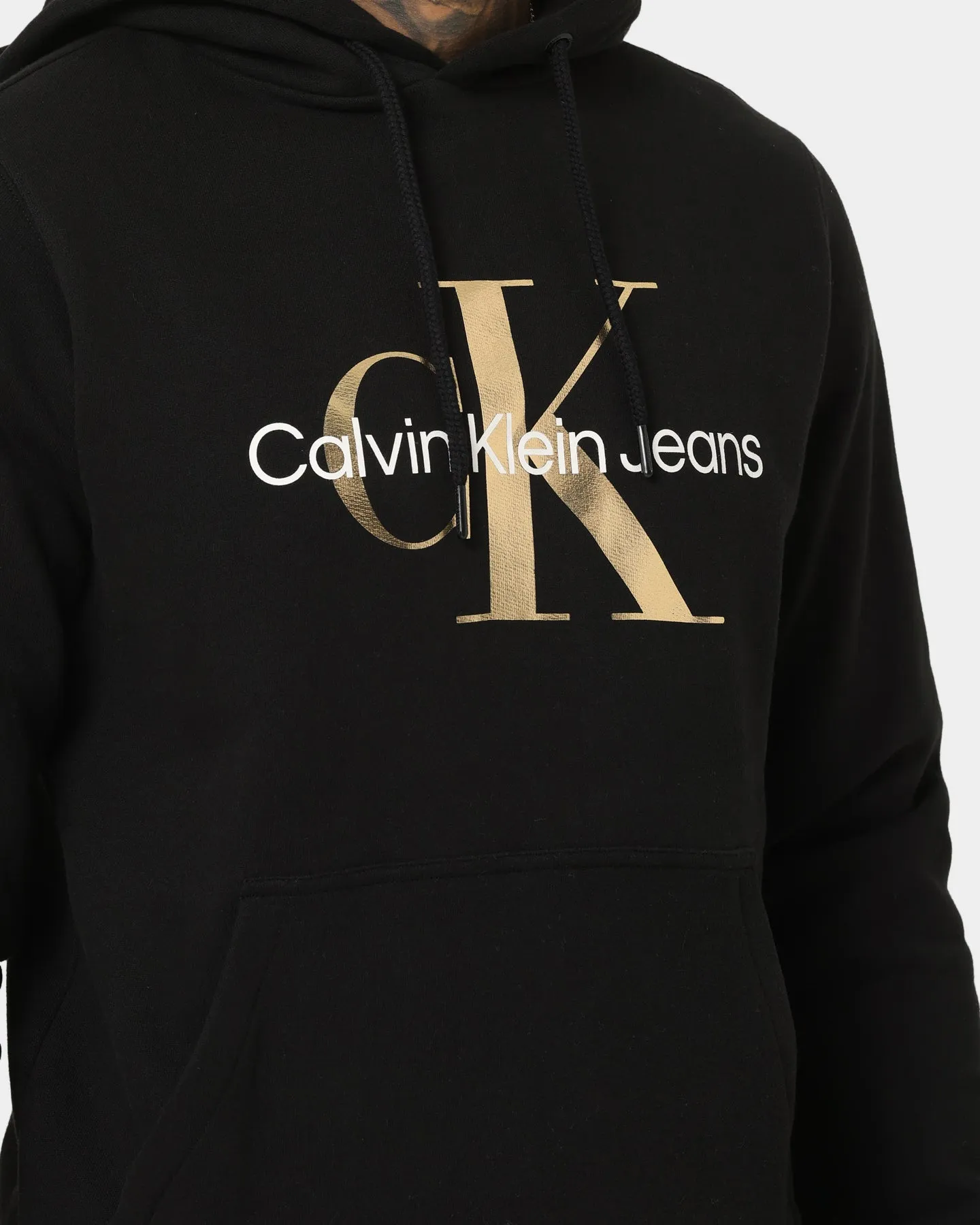 Calvin Klein Monogram Hoodie Tawny Black/Gold/White