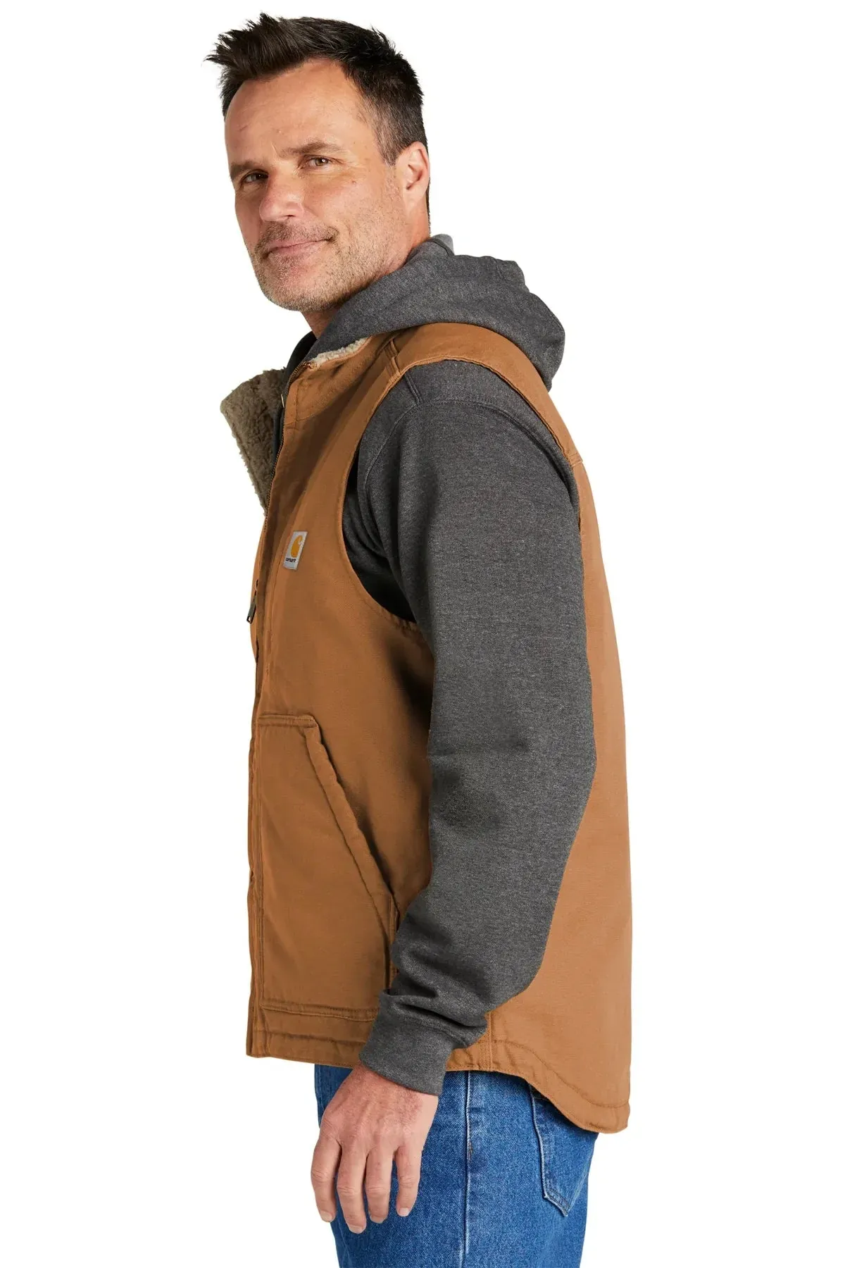 Carhartt Sherpa-Lined Vest, Carhartt Brown [Black's Valley AG]