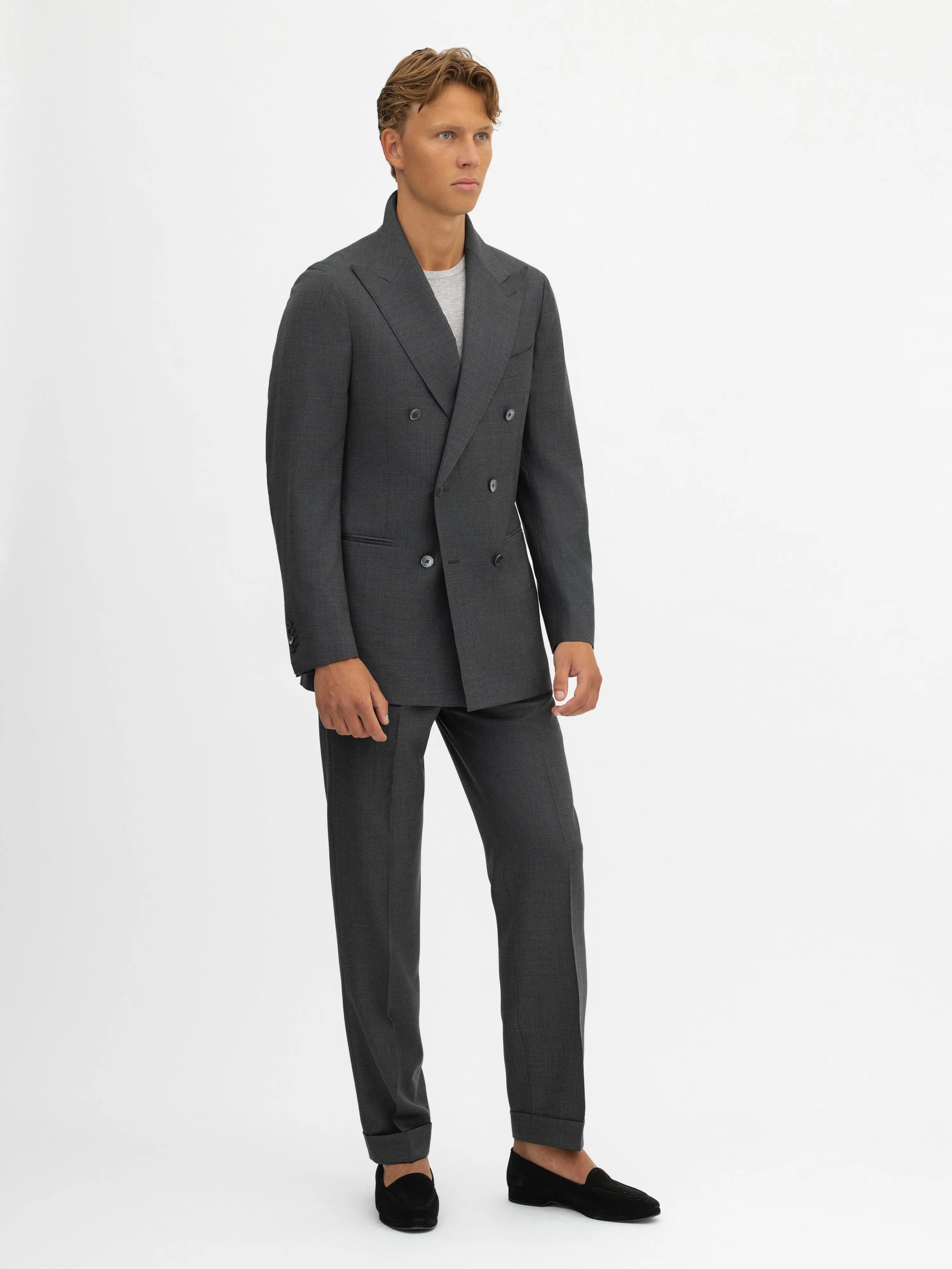 Charcoal Grey S130 Wool Suit (DB)