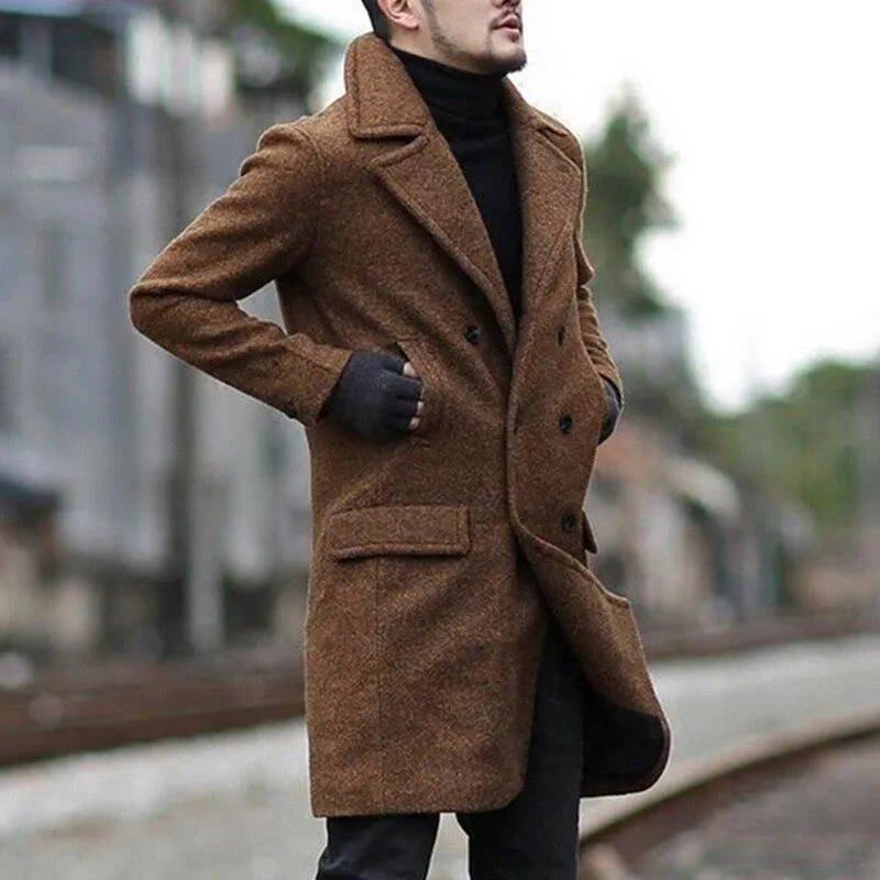 Classic woolen trench coat