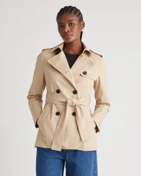 Comfort Stretch Short Trench Coat