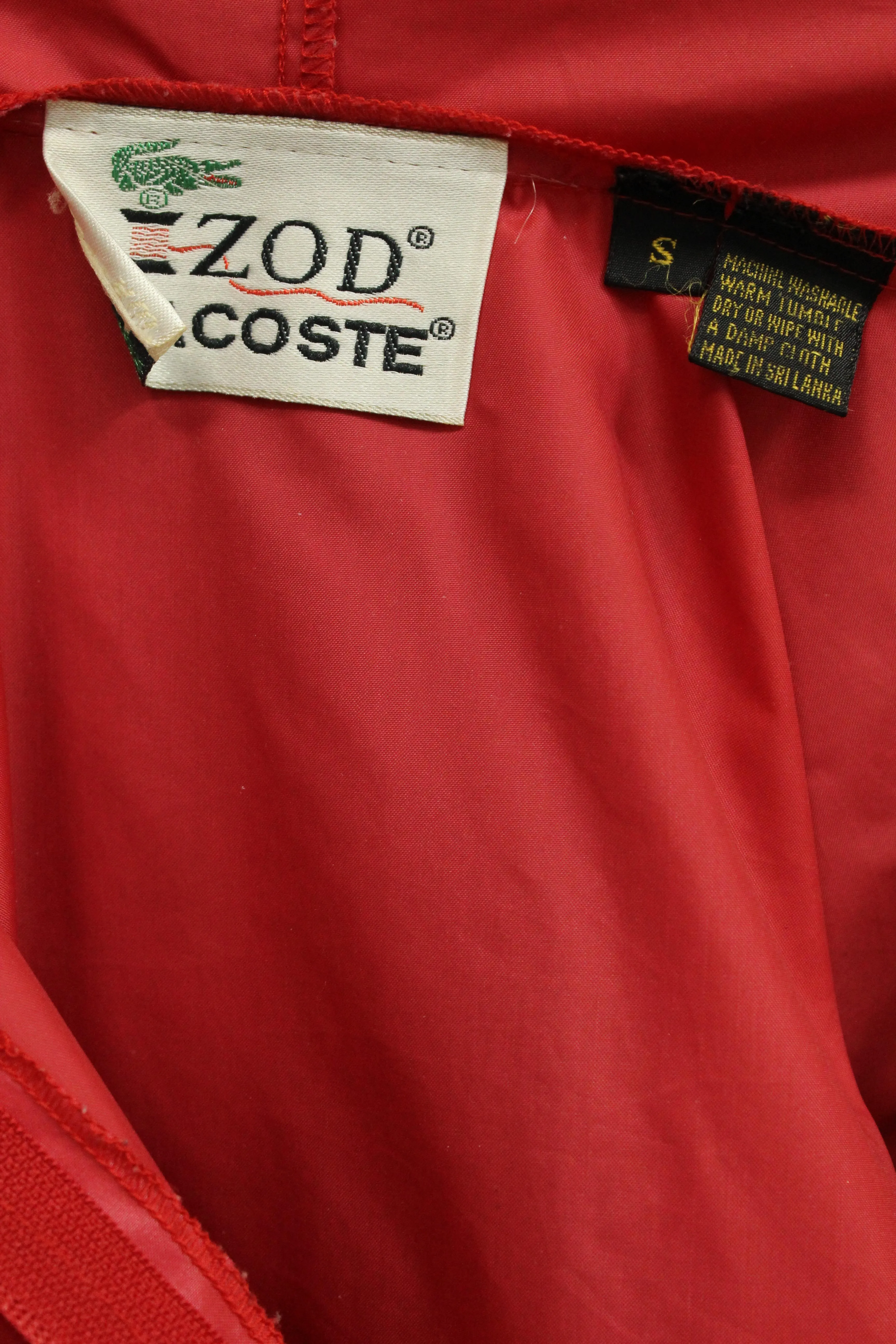 Cortaviento Rojo Izod Talla S