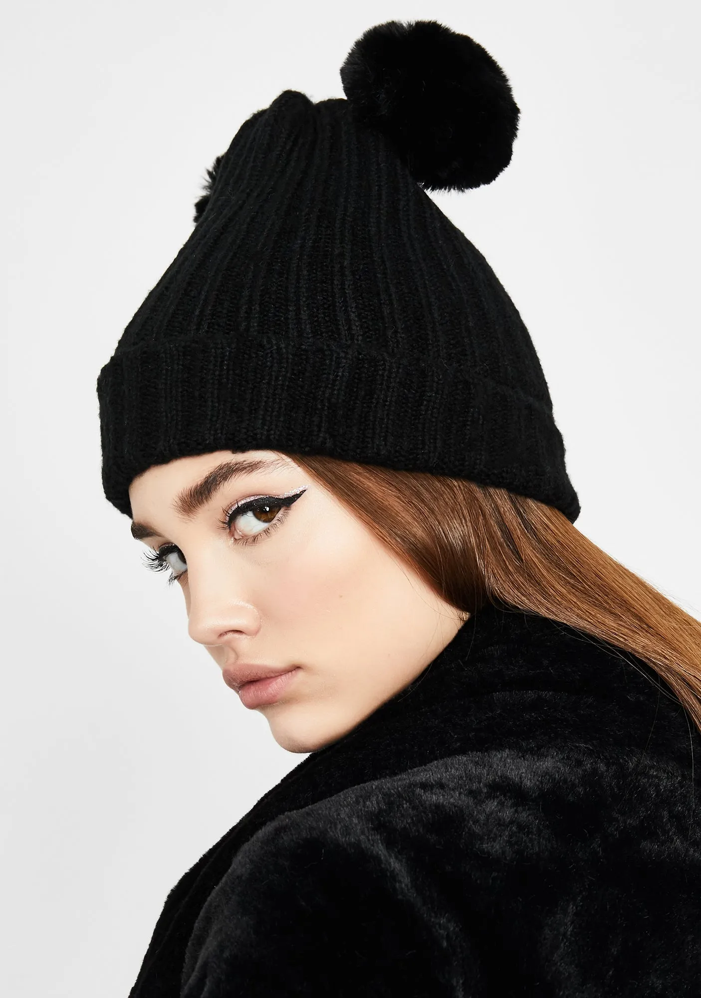 Cozy Thoughts Pom Pom Beanie