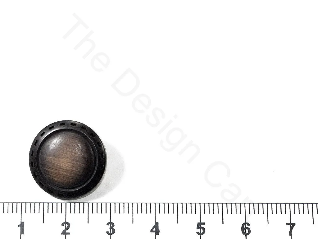 Dark Brown Plain Acrylic Coat Buttons