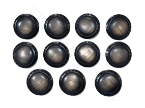 Dark Brown Plain Acrylic Coat Buttons