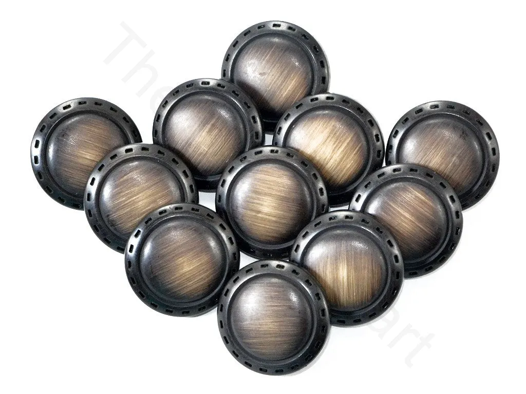 Dark Brown Plain Acrylic Coat Buttons