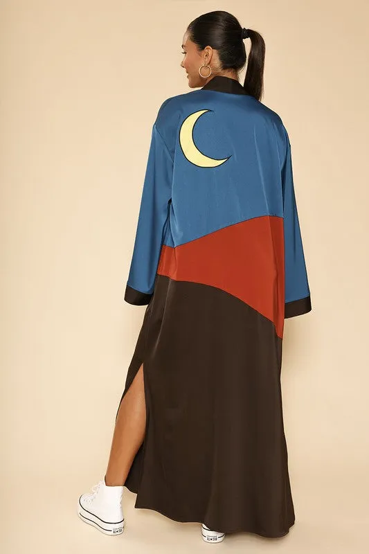 Desert Night Stylish Kimono Maxi Cardigan