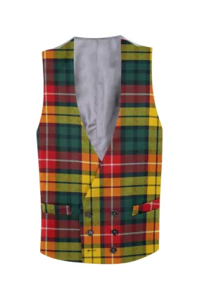 Double Breasted Tartan Waistcoat