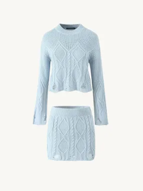 Duaa Knit Sweater and Skirt Set