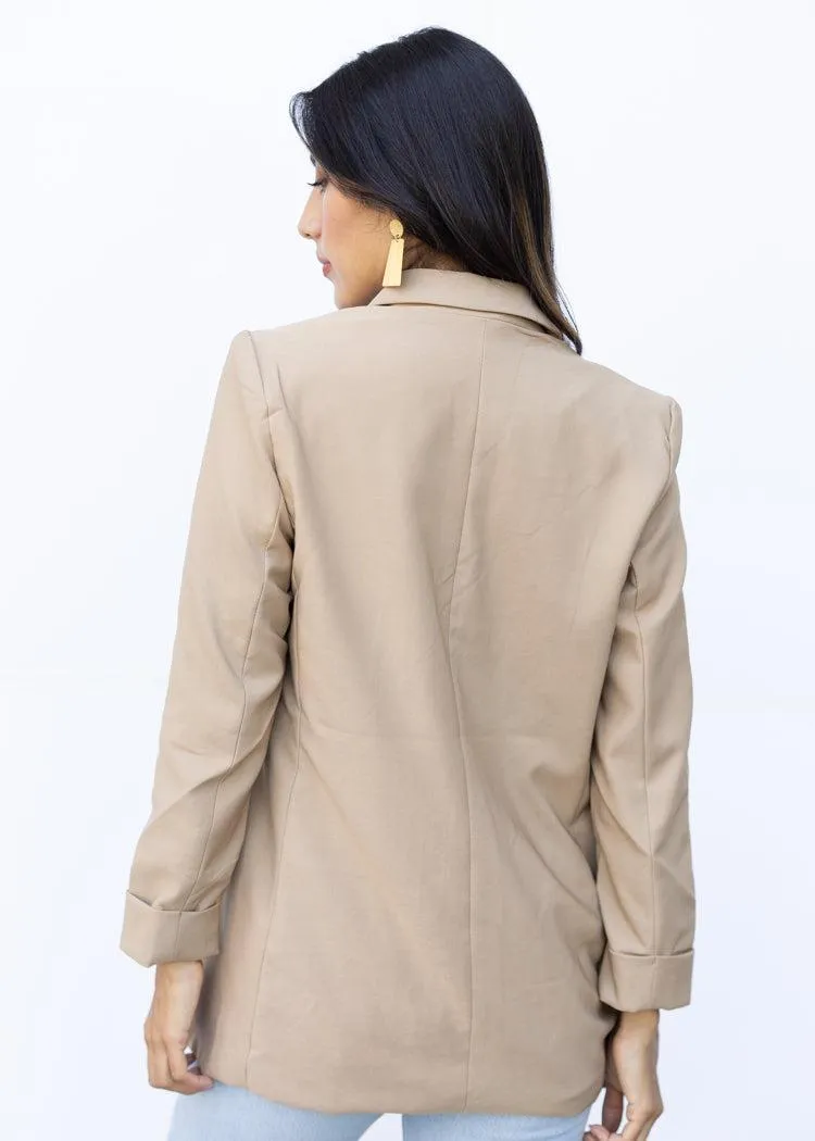 Farron Blazer-Taupe ***FINAL SALE***