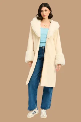 FAUX  MID TRENCH COAT