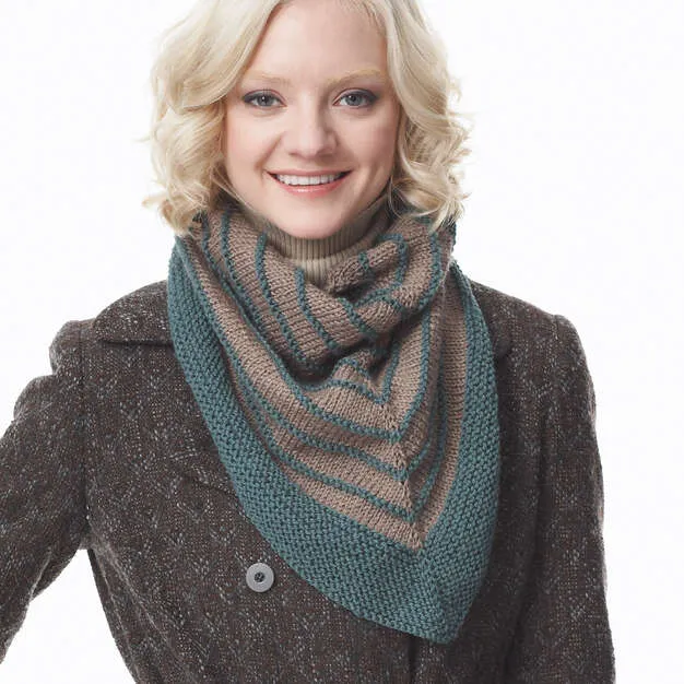 Free Cozy Striped Kerchief Pattern