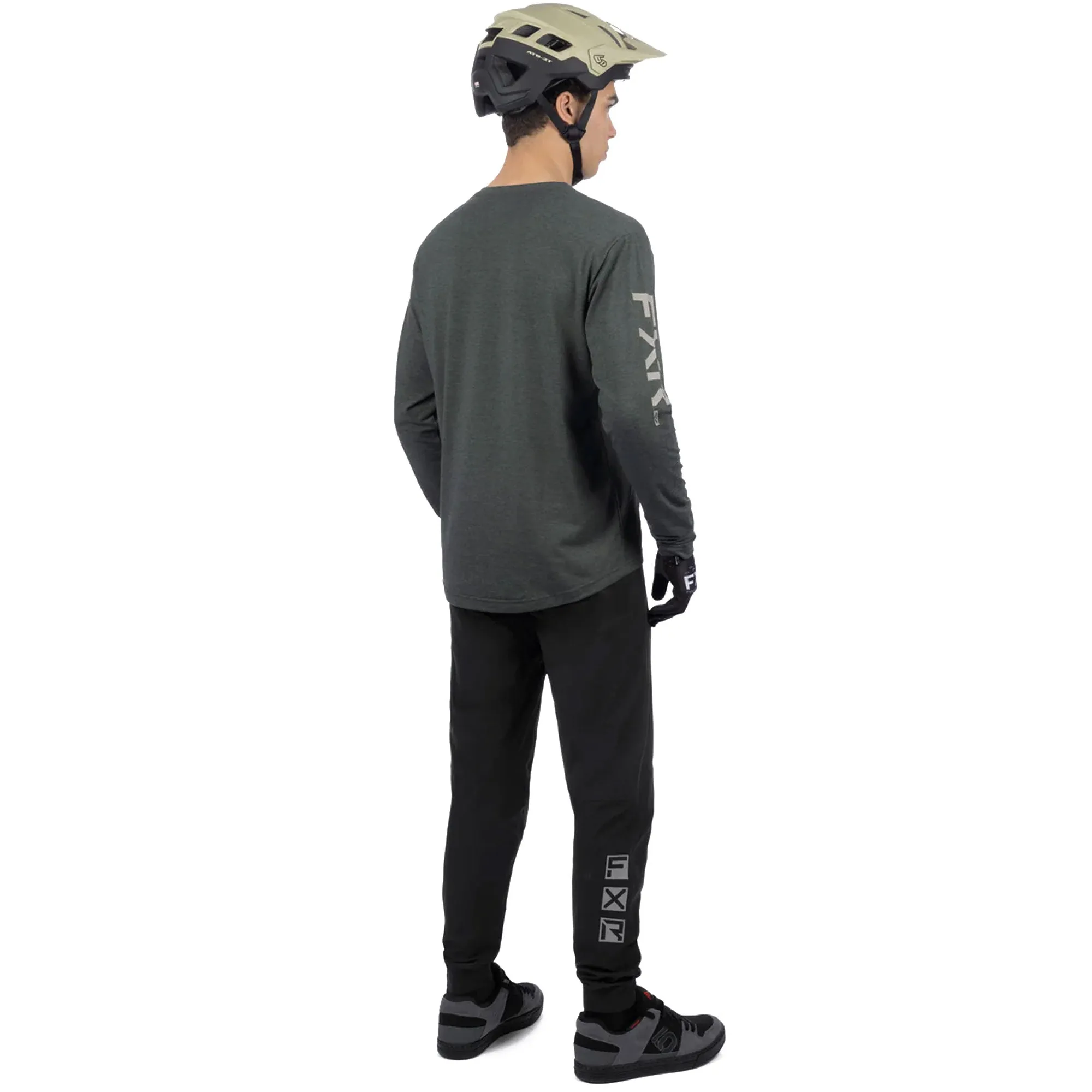 FXR HeliuTech Long Sleeve Offroad Jersey Army Heather/Stone Green