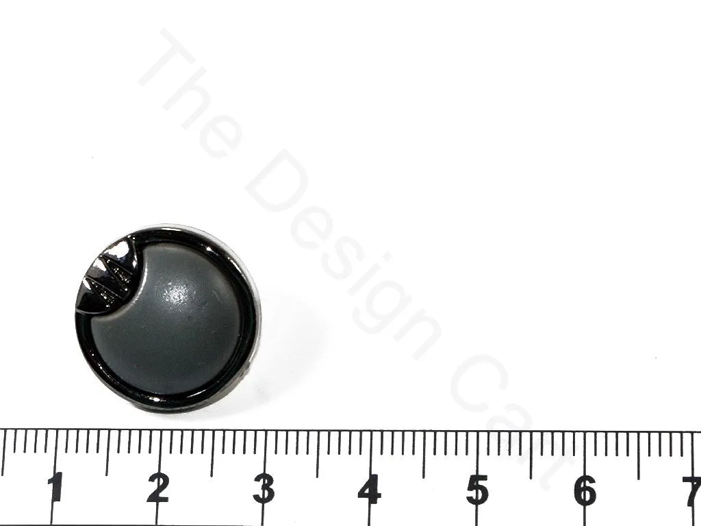 Gray Plain Designer Coat Buttons