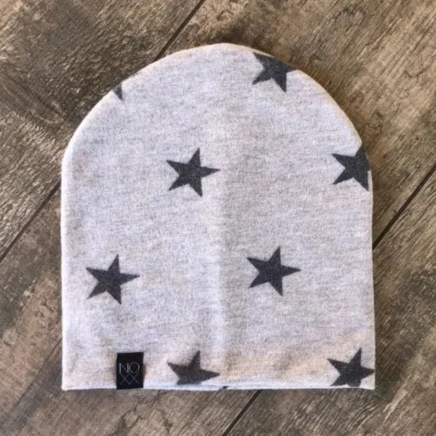 Gray Star | Cozy Sweater Knit Beanie