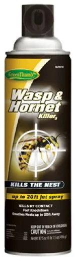 Green Thumb HG-187978 17.5 oz Can of Wasp & Hornet Pest Control Spray - Quantity of 24