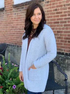 Grey Knit Cardigan