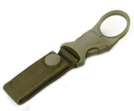 Hiking Military Nylon Webbing Buckle Hook Water Bottle Holder Clip