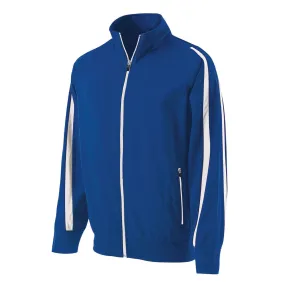 Holloway Youth Royal/White Full Zip Determination Jacket