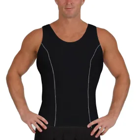 Insta Slim Active Compression Contrast Stitching Muscle Tank MA0221