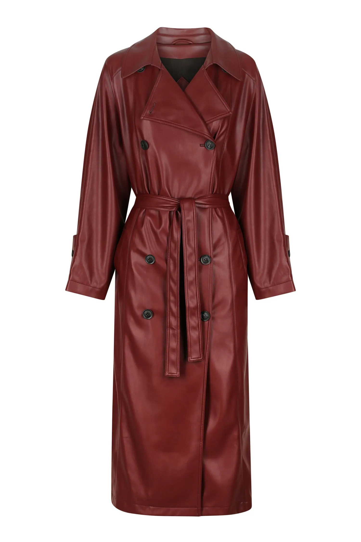 Lee Leather Trench Shiraz