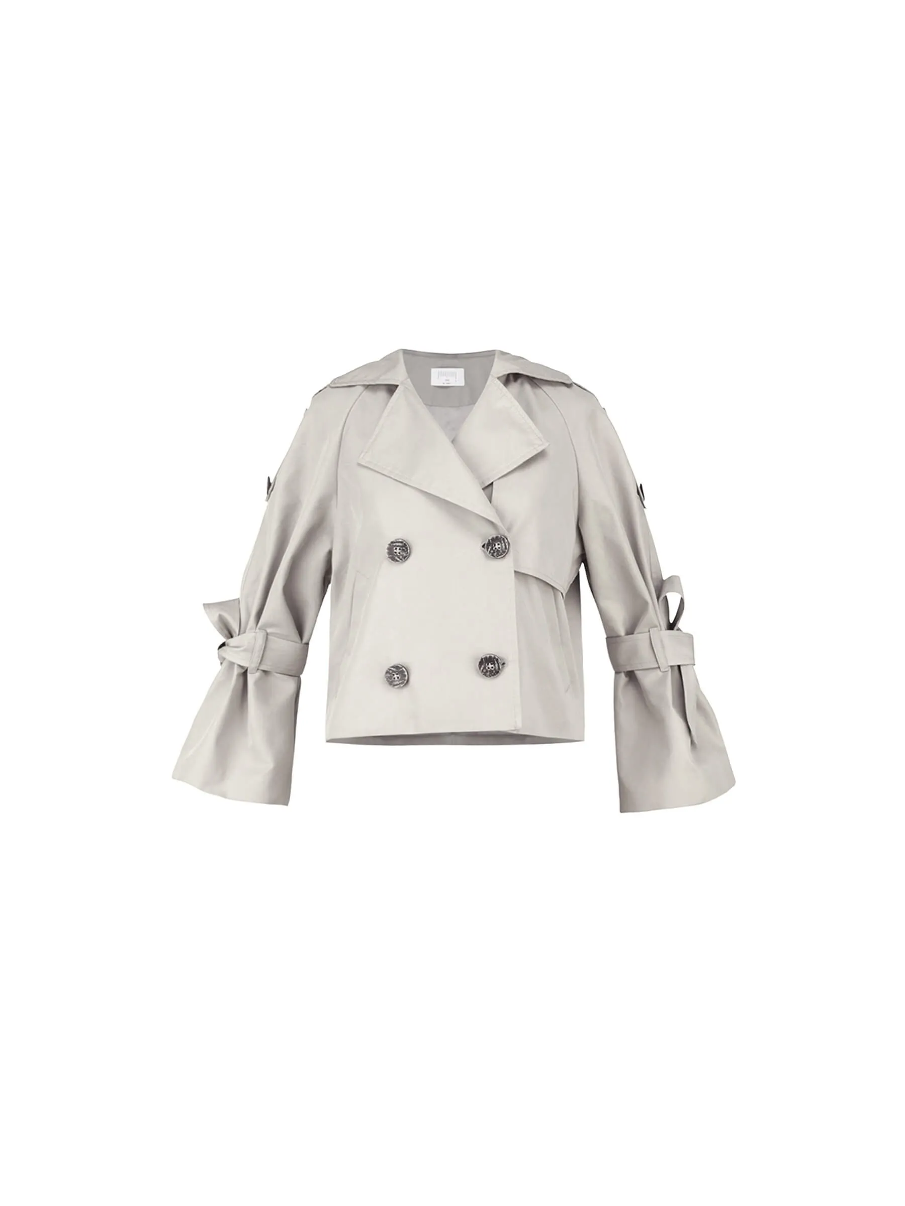 Loose Sleeved Short Trench Coat