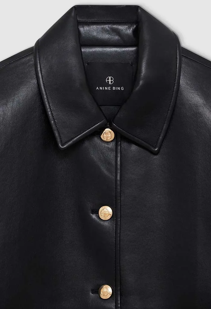 Luca Jacket - Black Recycled Leather