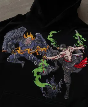 Luffy's Crew vs Kaido's Crew "KING VS ZORO" Embroidery Hoodie