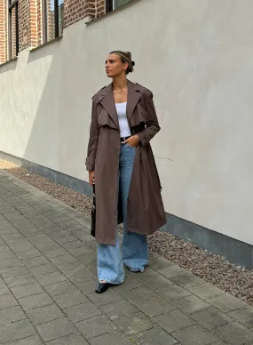 Macchiato Recycled Tech Trench Coat