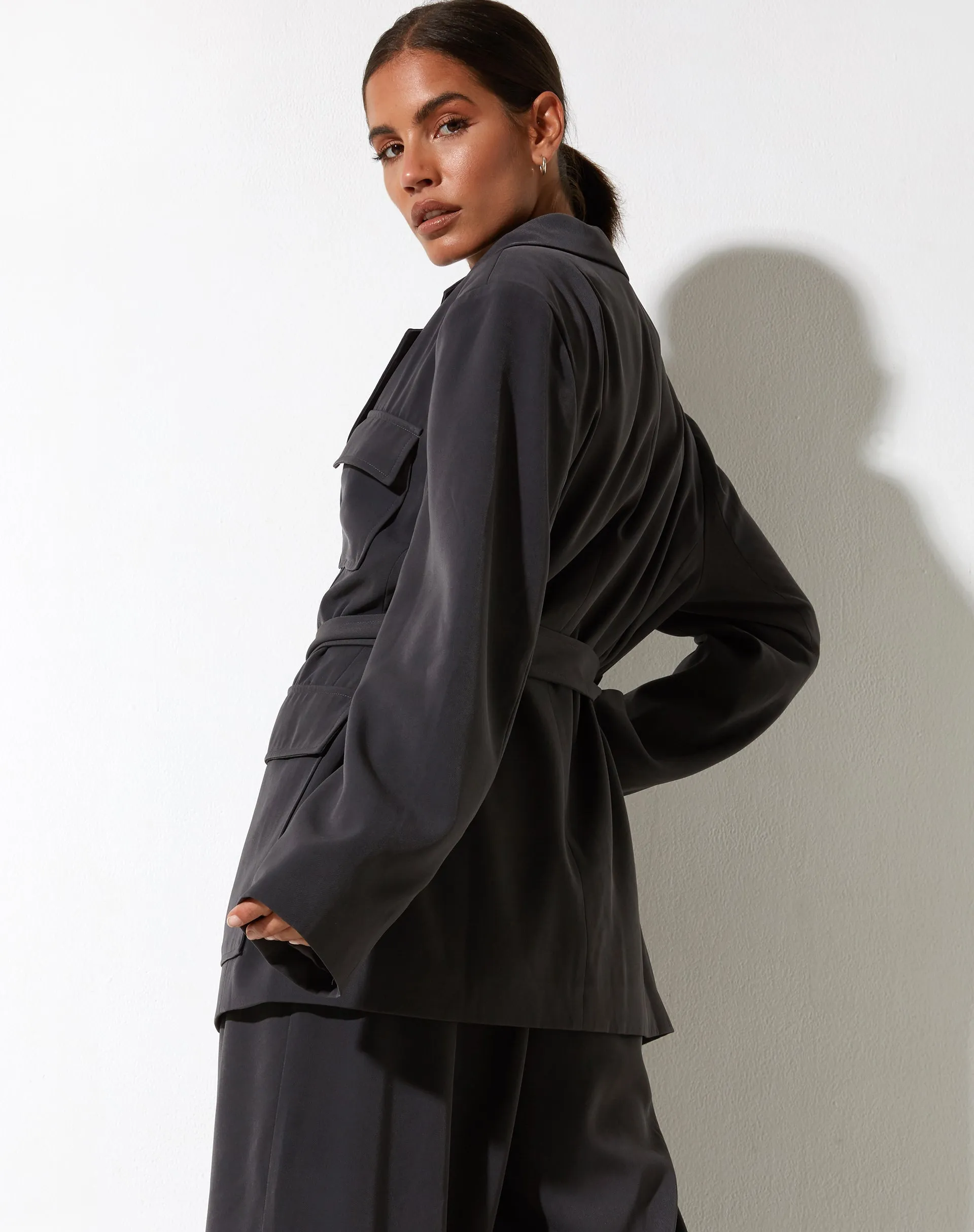 Magawa Blazer in Tailoring Charcoal