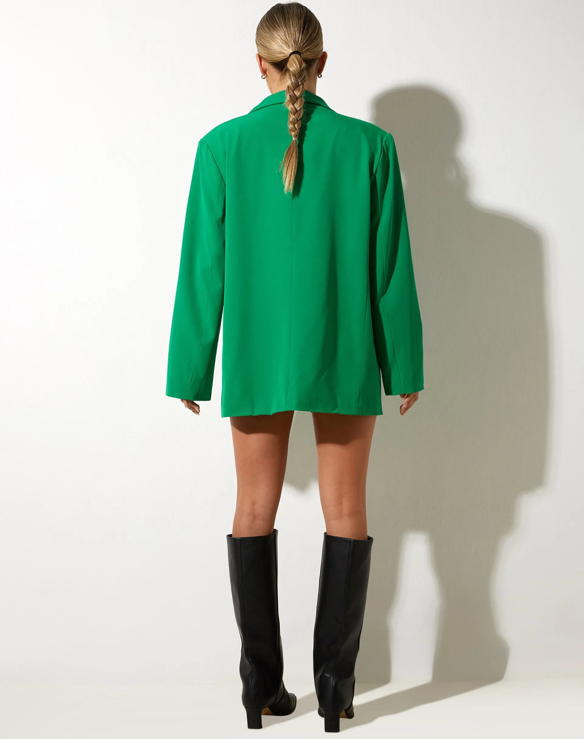 Maiwa Blazer in Tailoring Green