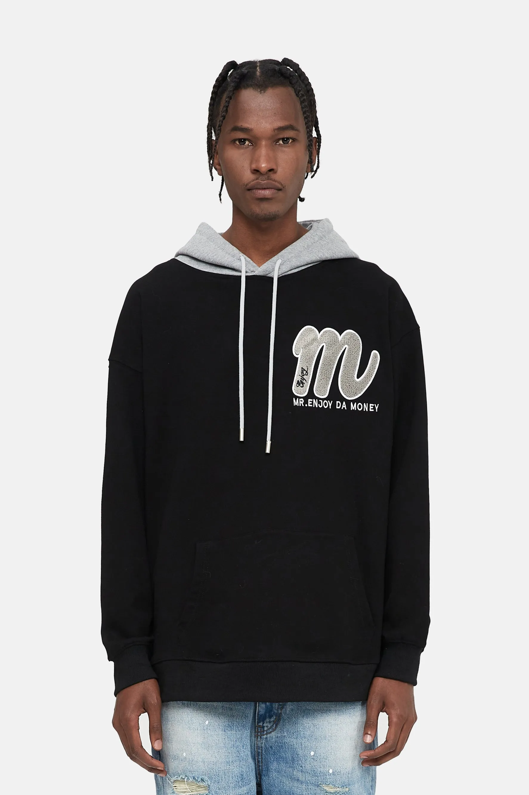 MEDM EMBROIDERED LOGO HOODIE