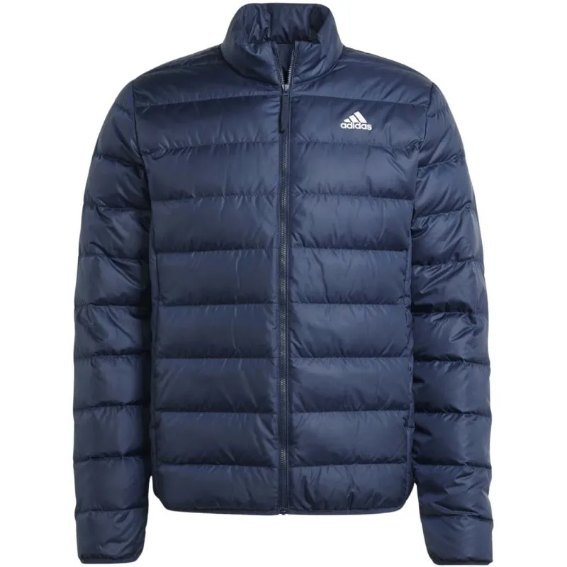 Men's adidas Navy Blue Essentials Light Down Jacket - Eco-Friendly Comfort & Style