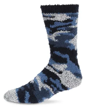 Men's Camo Fuzzy Warm Cozy Crew Socks